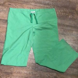 Green scrub pants